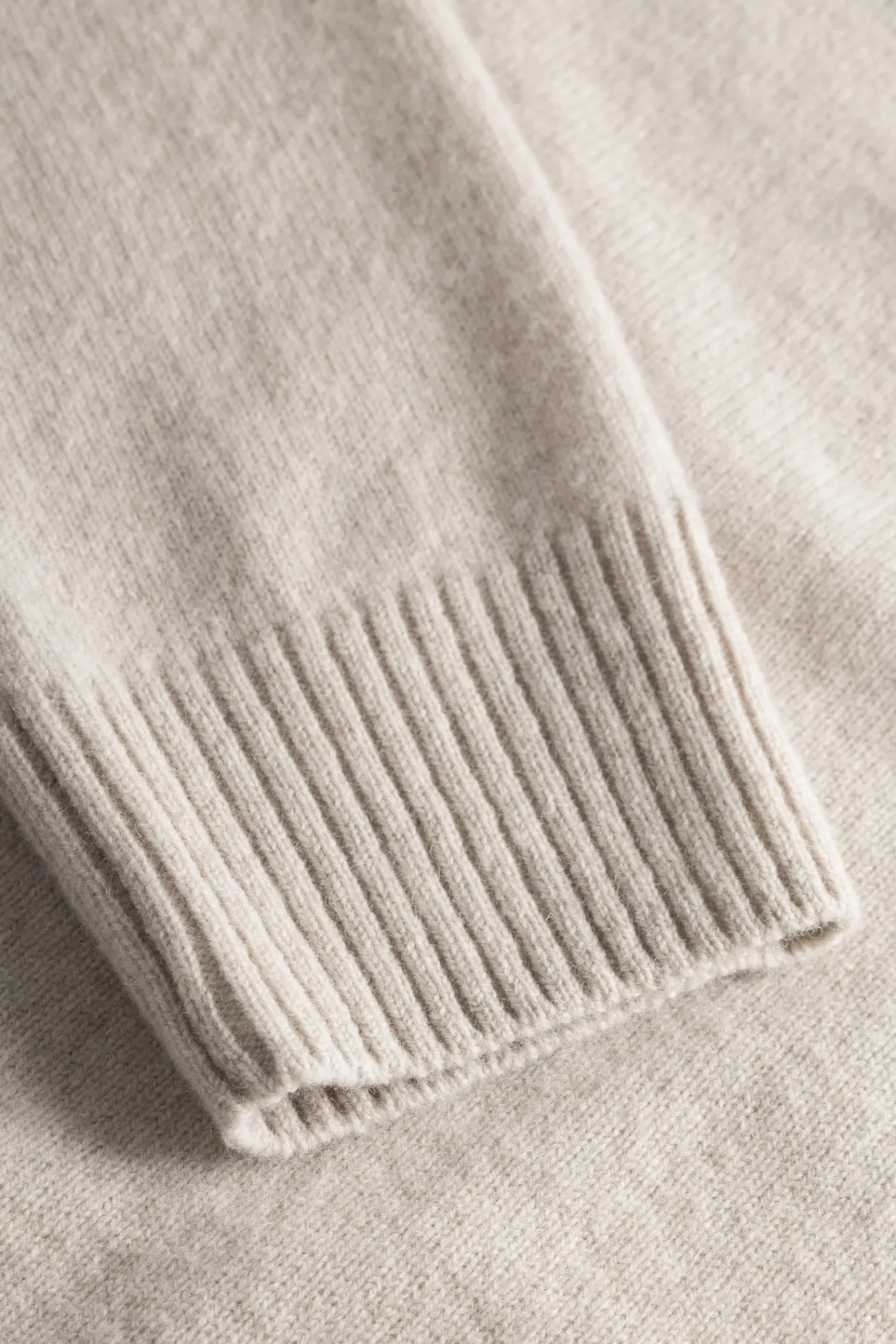 KNITWEAR^Norse Projects Norse Standard Merino Lambswool Polo Oatmeal