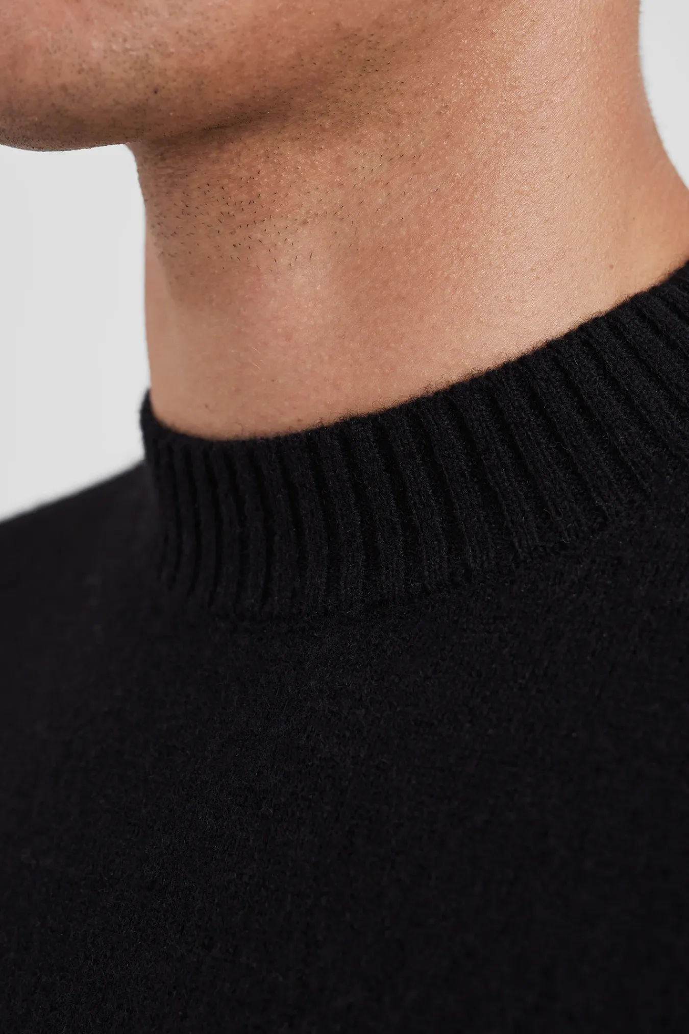 KNITWEAR^Norse Projects Norse Standard Merino Lambswool Sweater Black