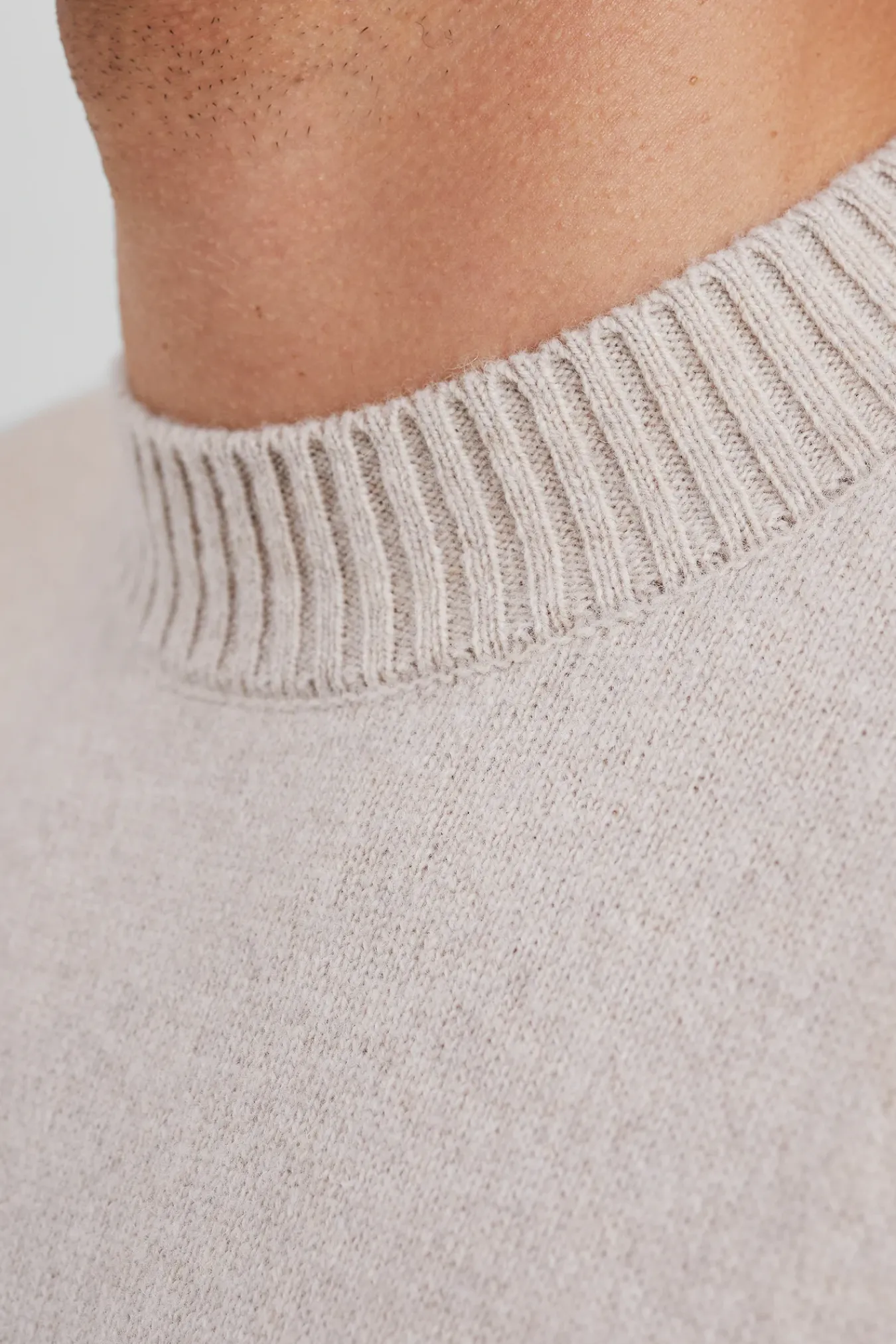 KNITWEAR^Norse Projects Norse Standard Merino Lambswool Sweater Oatmeal