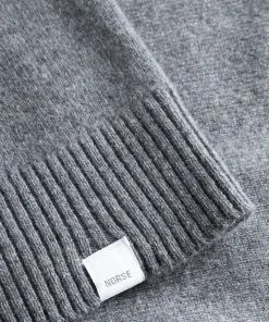 KNITWEAR^Norse Projects Norse Standard Merino Lambswool Cardigan Grey Melange