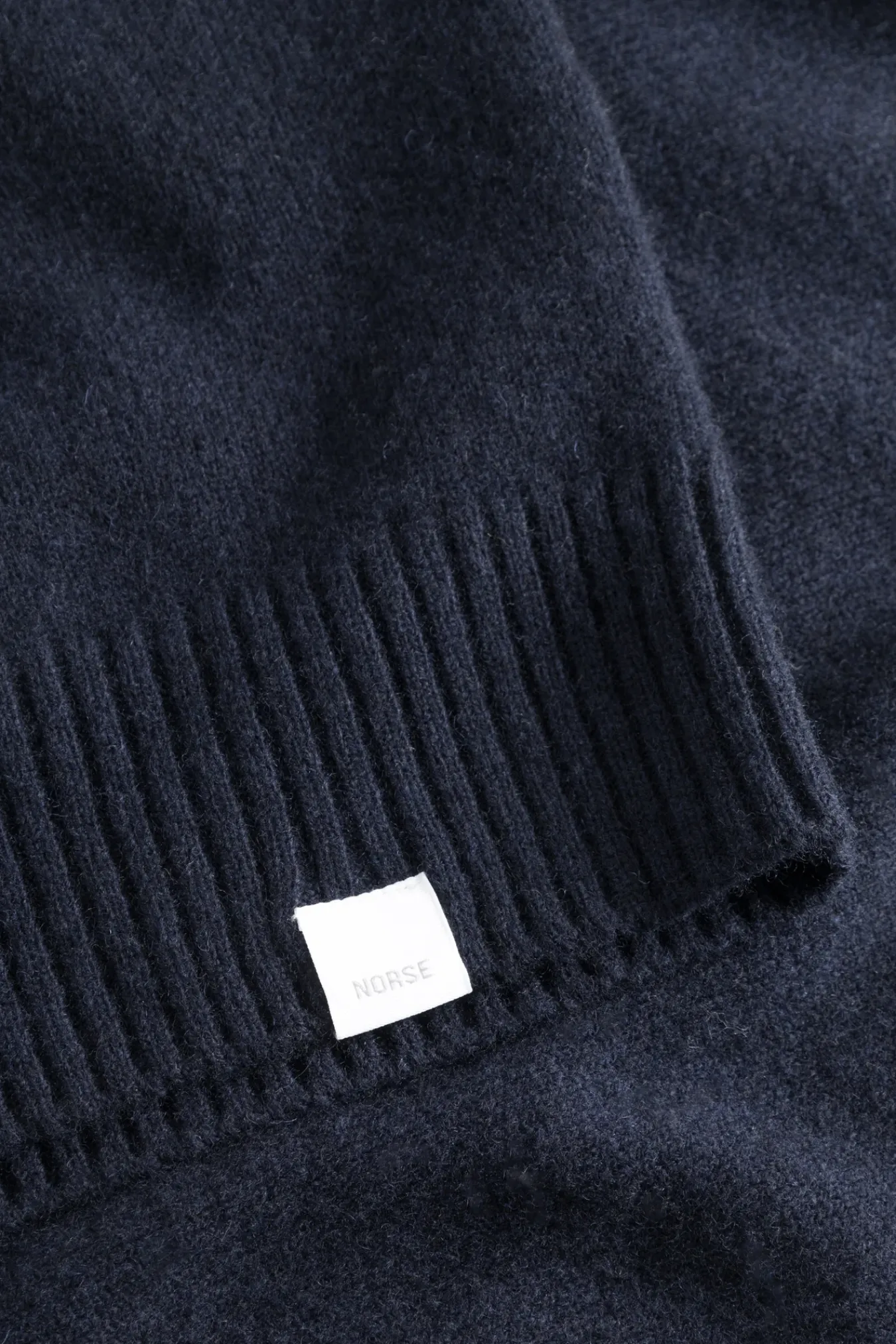 KNITWEAR^Norse Projects Norse Standard Merino Lambswool Sweater Dark Navy