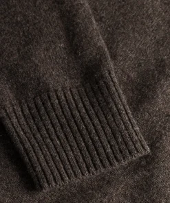 KNITWEAR^Norse Projects Norse Standard Merino Lambswool Sweater Heathland Brown