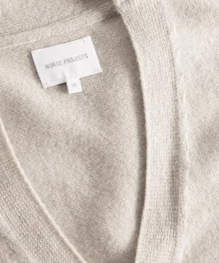KNITWEAR^Norse Projects Norse Standard Merino Lambswool Cardigan Oatmeal