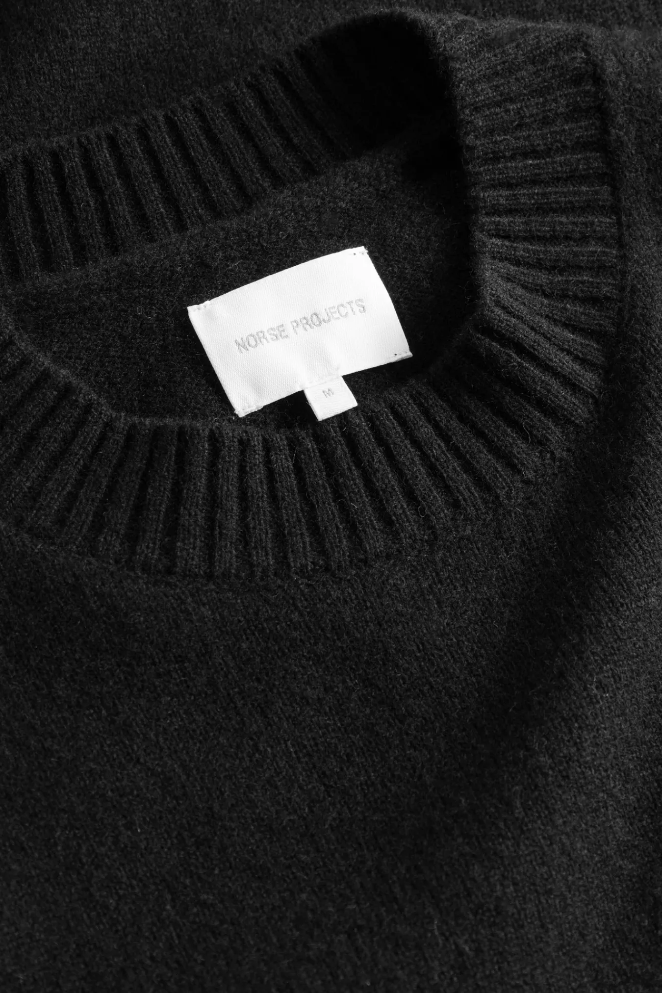 KNITWEAR^Norse Projects Norse Standard Merino Lambswool Sweater Black