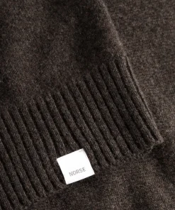 KNITWEAR^Norse Projects Norse Standard Merino Lambswool Sweater Heathland Brown