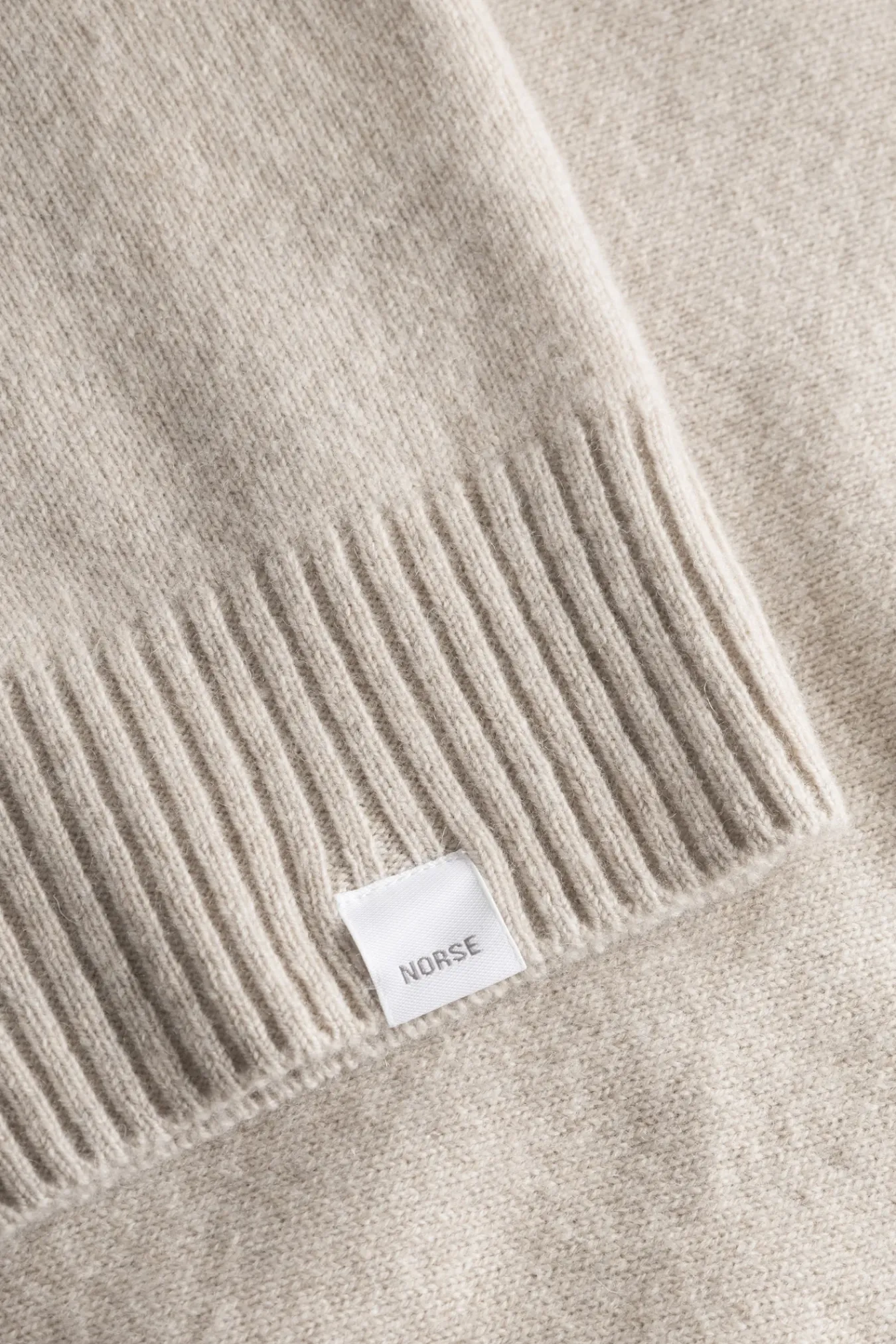 KNITWEAR^Norse Projects Norse Standard Merino Lambswool Sweater Oatmeal