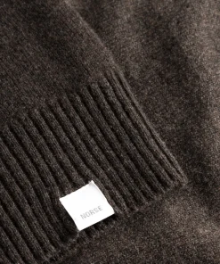 KNITWEAR^Norse Projects Norse Standard Merino Lambswool Cardigan Heathland Brown