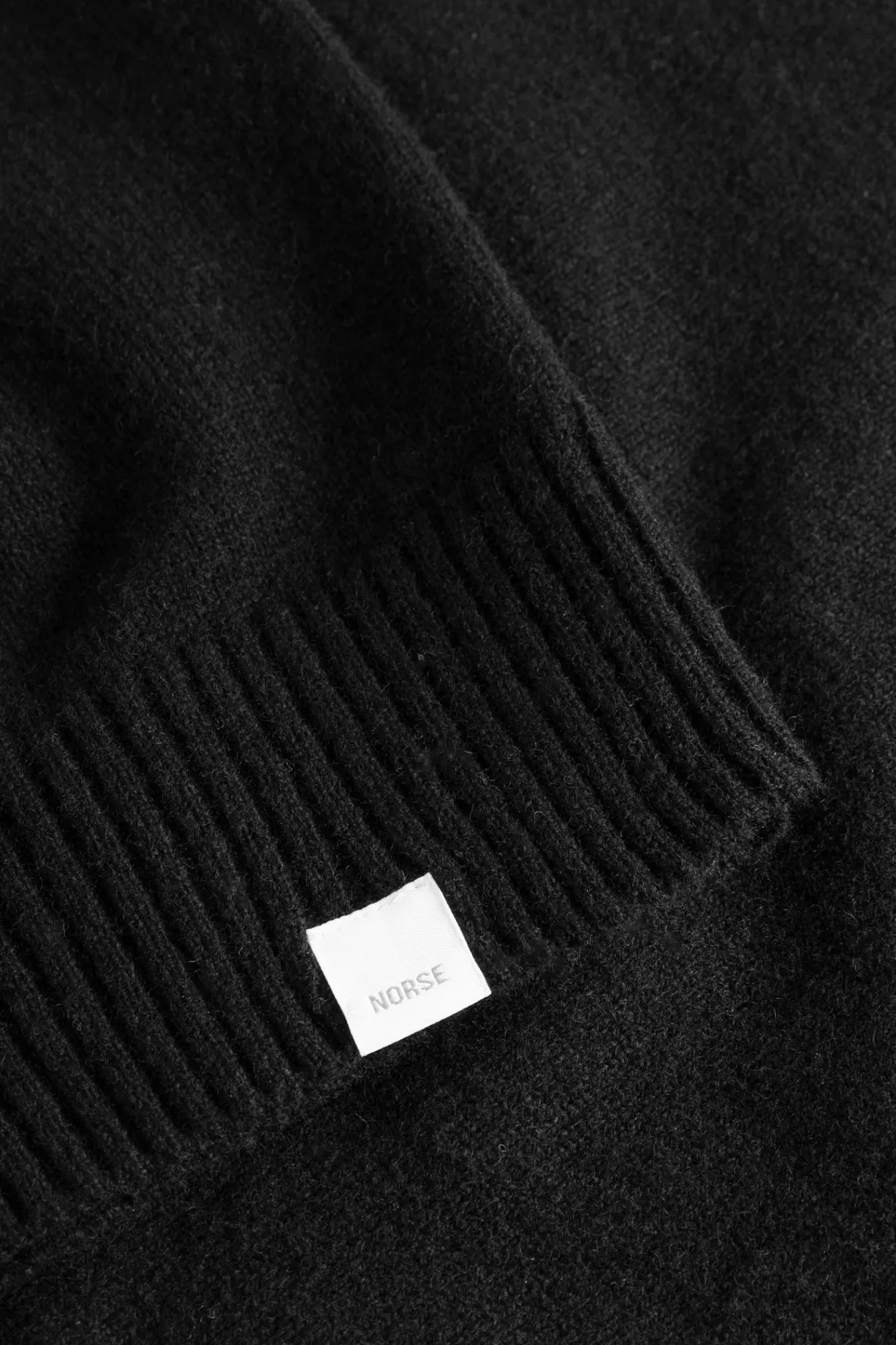 KNITWEAR^Norse Projects Norse Standard Merino Lambswool Sweater Black