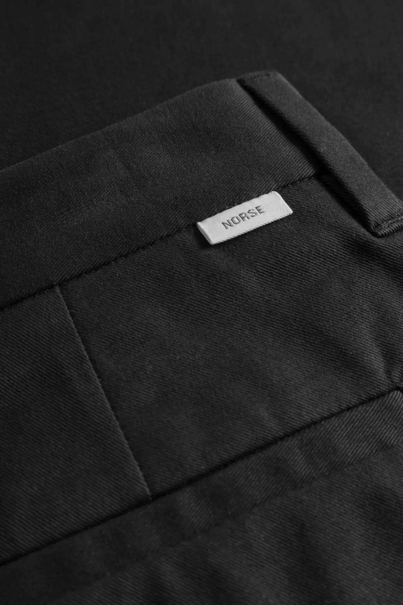 TROUSERS^Norse Projects Norse Standard Slim Chino Black