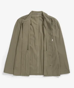 OVERSHIRTS^Norse Projects Norse Standard Twill Overshirt Sediment Green