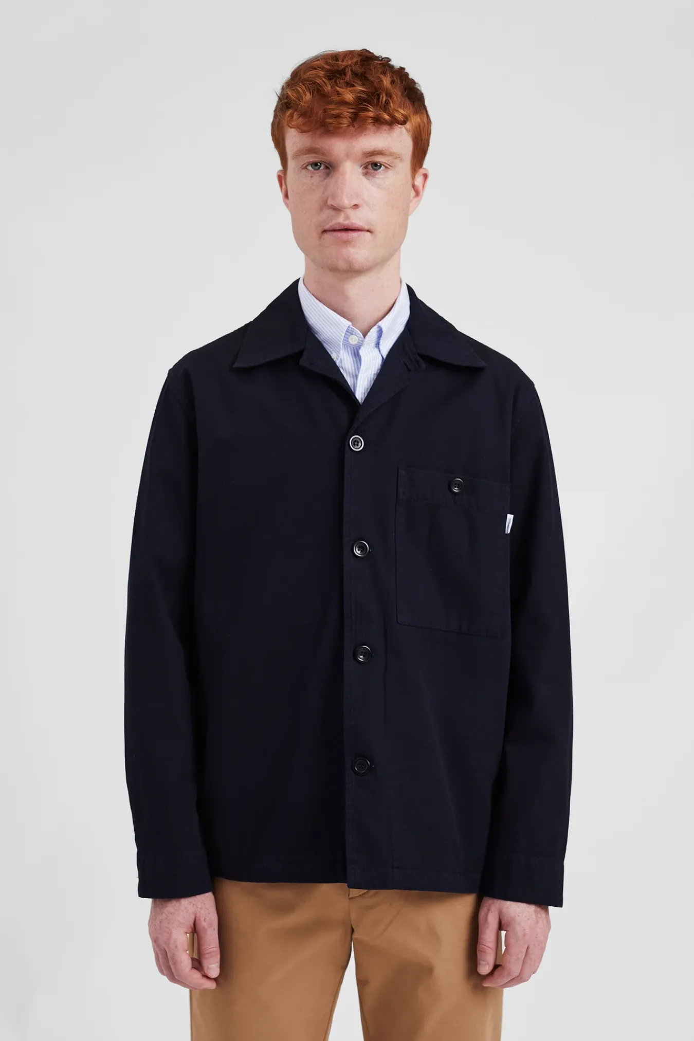 OVERSHIRTS^Norse Projects Norse Standard Twill Overshirt Dark Navy