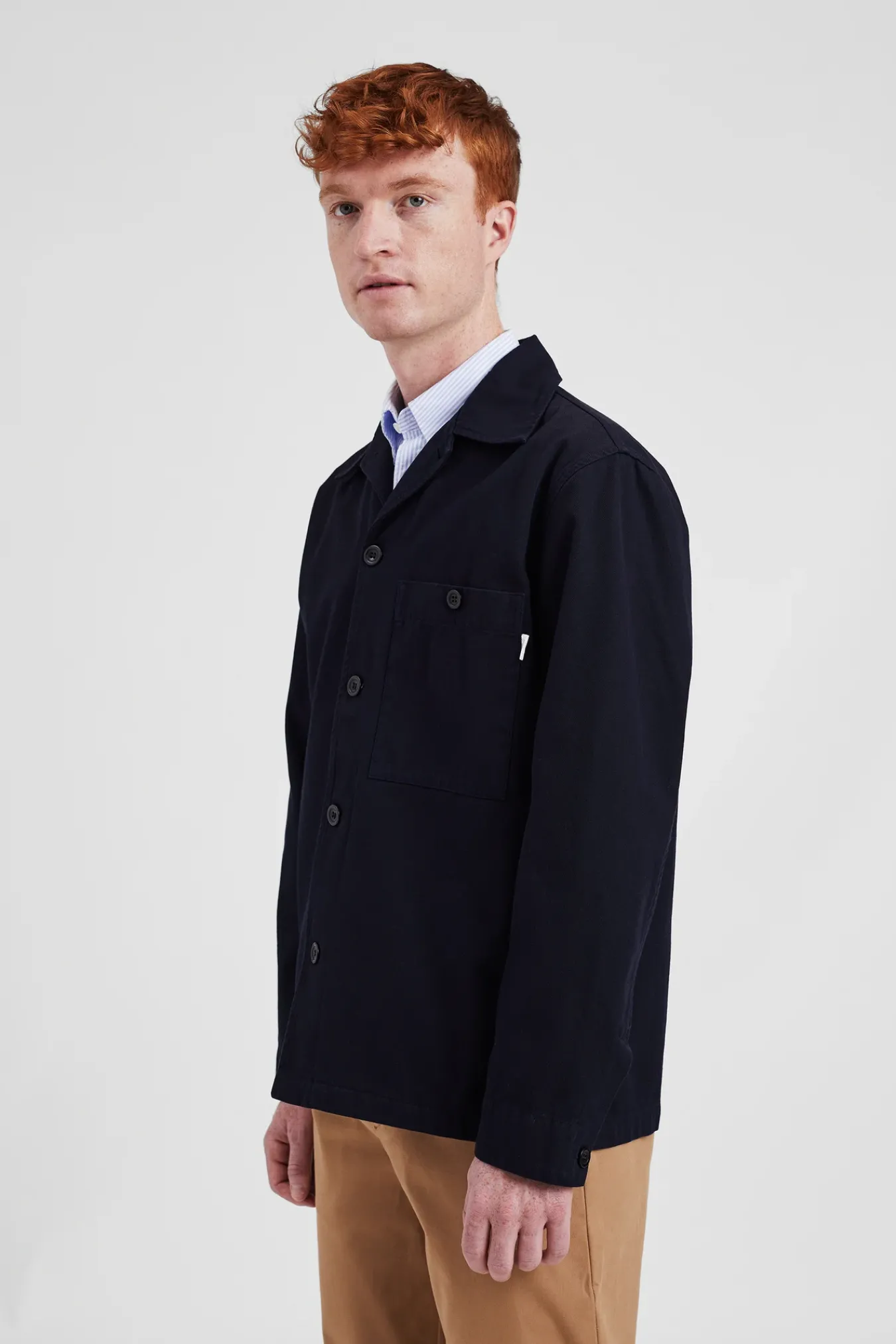OVERSHIRTS^Norse Projects Norse Standard Twill Overshirt Dark Navy