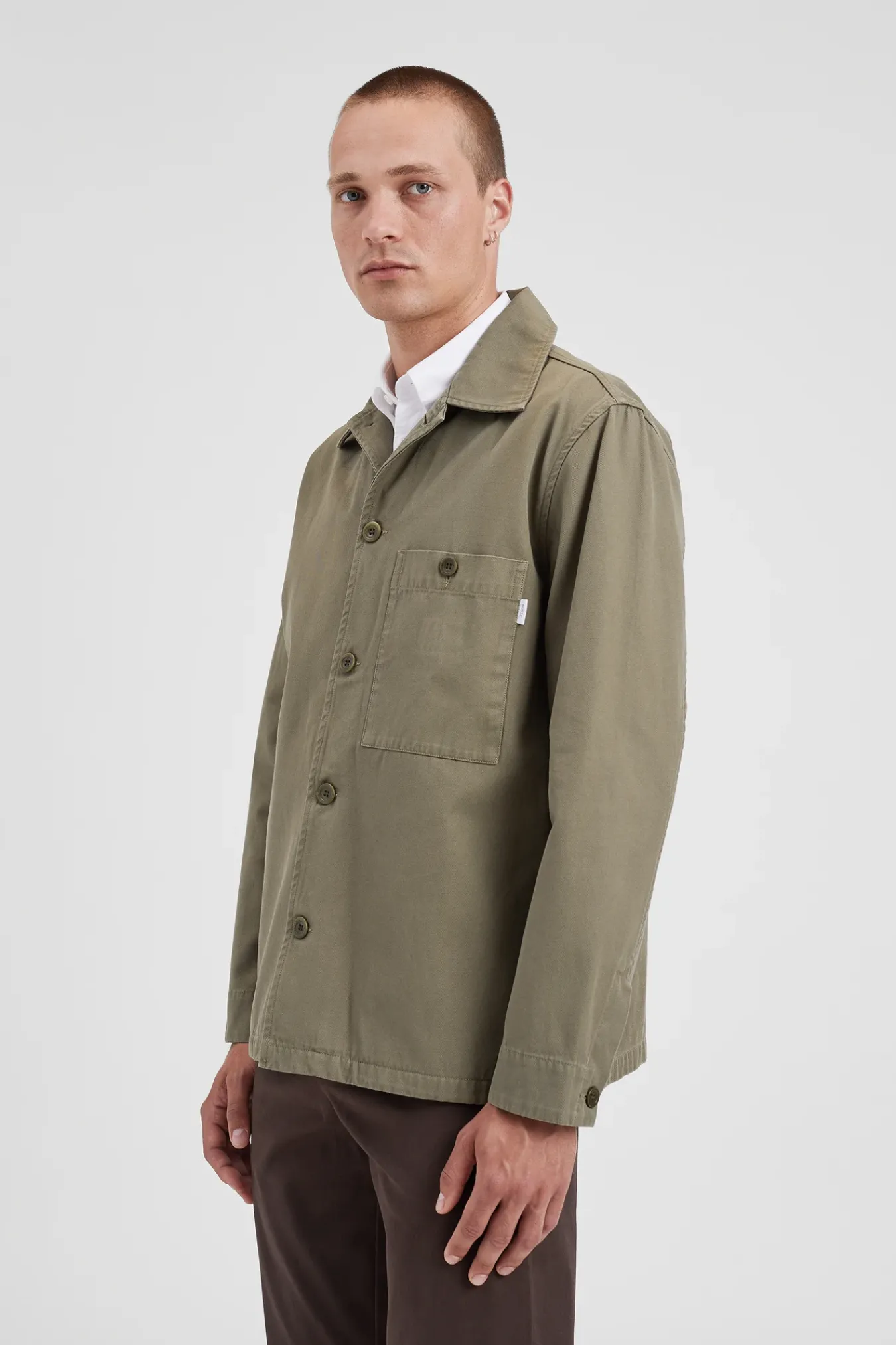 OVERSHIRTS^Norse Projects Norse Standard Twill Overshirt Sediment Green