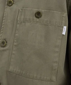 OVERSHIRTS^Norse Projects Norse Standard Twill Overshirt Sediment Green