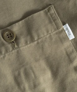 OVERSHIRTS^Norse Projects Norse Standard Twill Overshirt Sediment Green