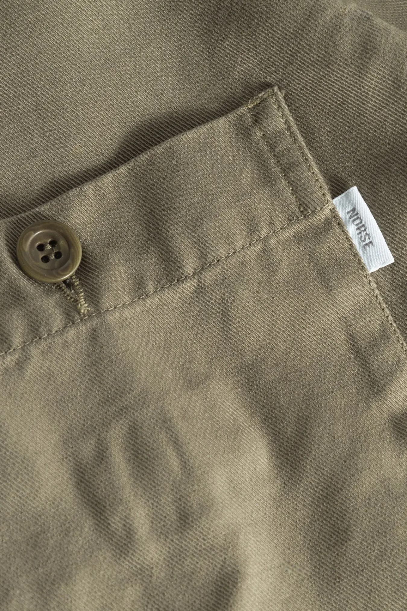 OVERSHIRTS^Norse Projects Norse Standard Twill Overshirt Sediment Green
