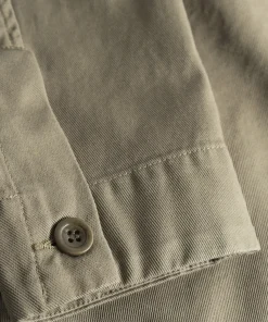 OVERSHIRTS^Norse Projects Norse Standard Twill Overshirt Sediment Green