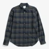 SHIRTING^Norse Projects Osvald Flannel Check Shirt Dark Navy