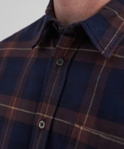 SHIRTING^Norse Projects Osvald Flannel Check Shirt Wine Red