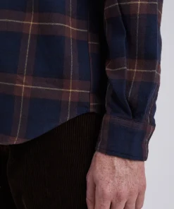 SHIRTING^Norse Projects Osvald Flannel Check Shirt Wine Red