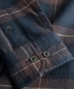 SHIRTING^Norse Projects Osvald Flannel Check Shirt Wine Red