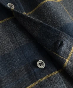 SHIRTING^Norse Projects Osvald Flannel Check Shirt Dark Navy
