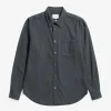 SHIRTING^Norse Projects Osvald Flannel Shirt Charcoal Melange