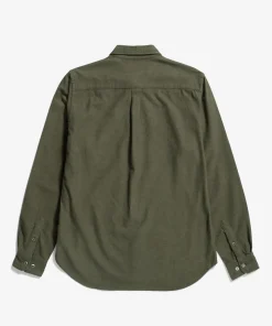 SHIRTING^Norse Projects Osvald Flannel Shirt Sitka Green