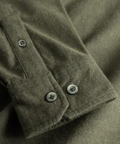 SHIRTING^Norse Projects Osvald Flannel Shirt Sitka Green