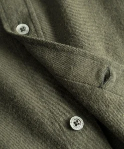 SHIRTING^Norse Projects Osvald Flannel Shirt Sitka Green