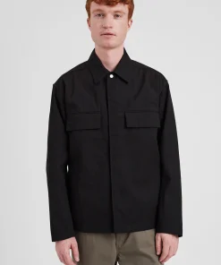 OVERSHIRTS^Norse Projects Pelle Fine Broken Twill Overshirt Black