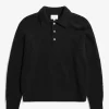 KNITWEAR^Norse Projects Rasmus Relaxed Brushed Polo Black