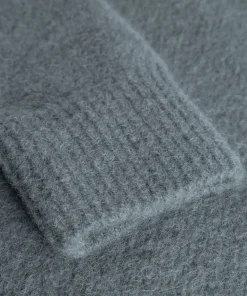 KNITWEAR^Norse Projects Rasmus Relaxed Brushed Polo Mouse Grey