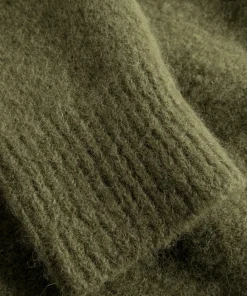 KNITWEAR^Norse Projects Rasmus Relaxed Brushed Polo Ivy Green