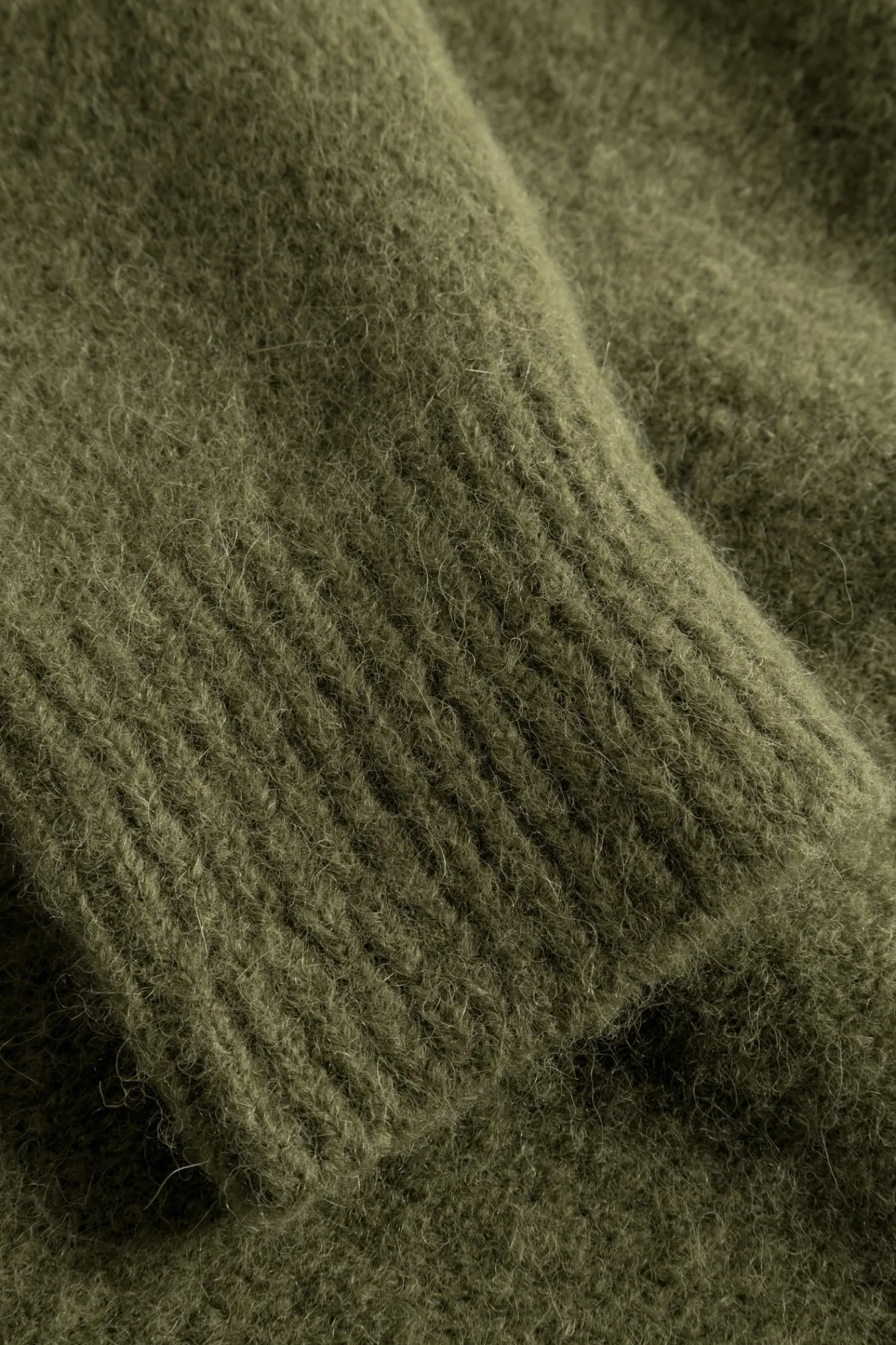 KNITWEAR^Norse Projects Rasmus Relaxed Brushed Polo Ivy Green