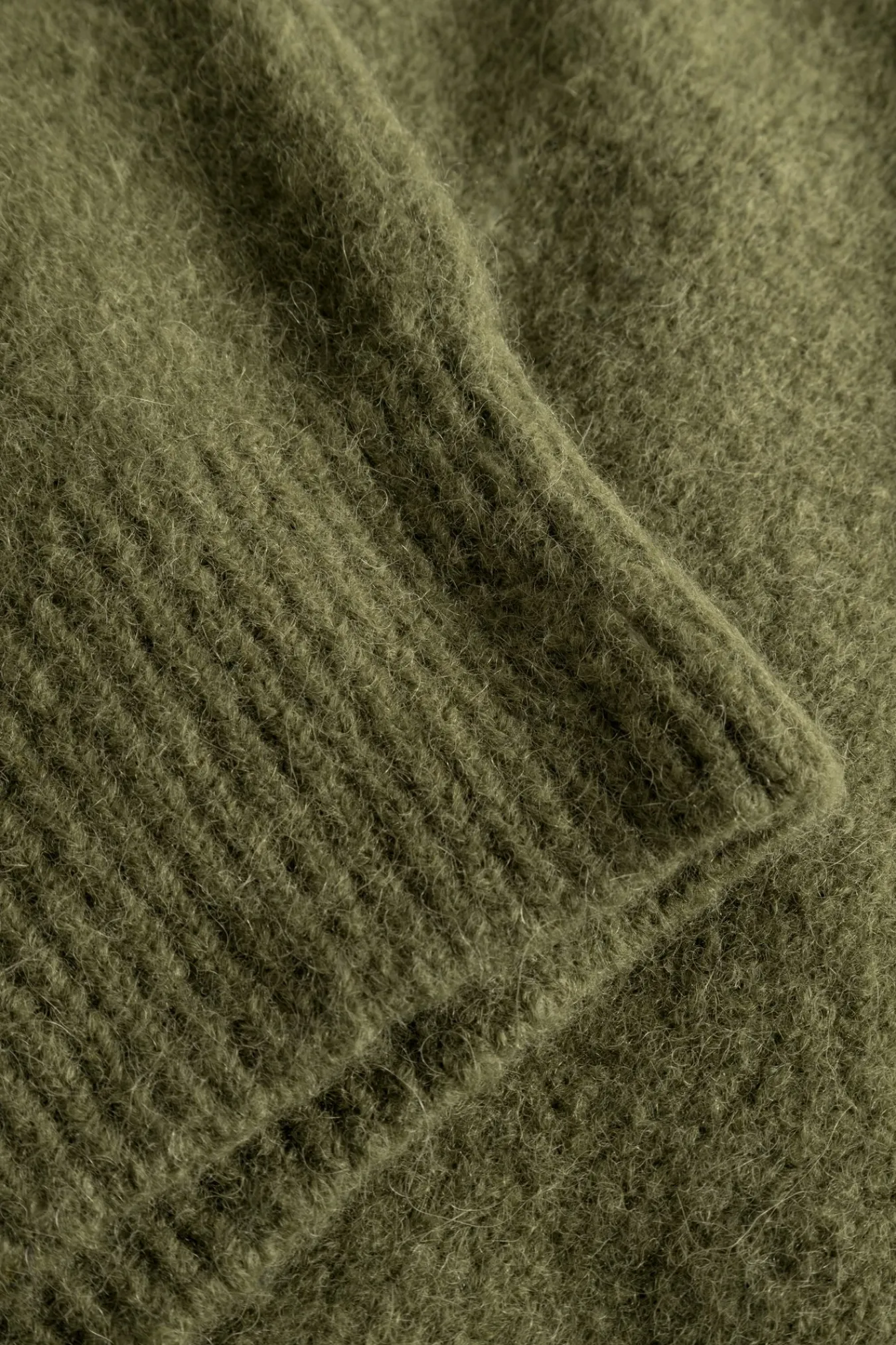 KNITWEAR^Norse Projects Rasmus Relaxed Brushed Polo Ivy Green
