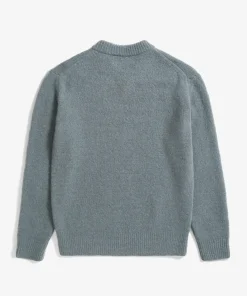 KNITWEAR^Norse Projects Rasmus Relaxed Brushed V-Neck Sweater Mouse Grey
