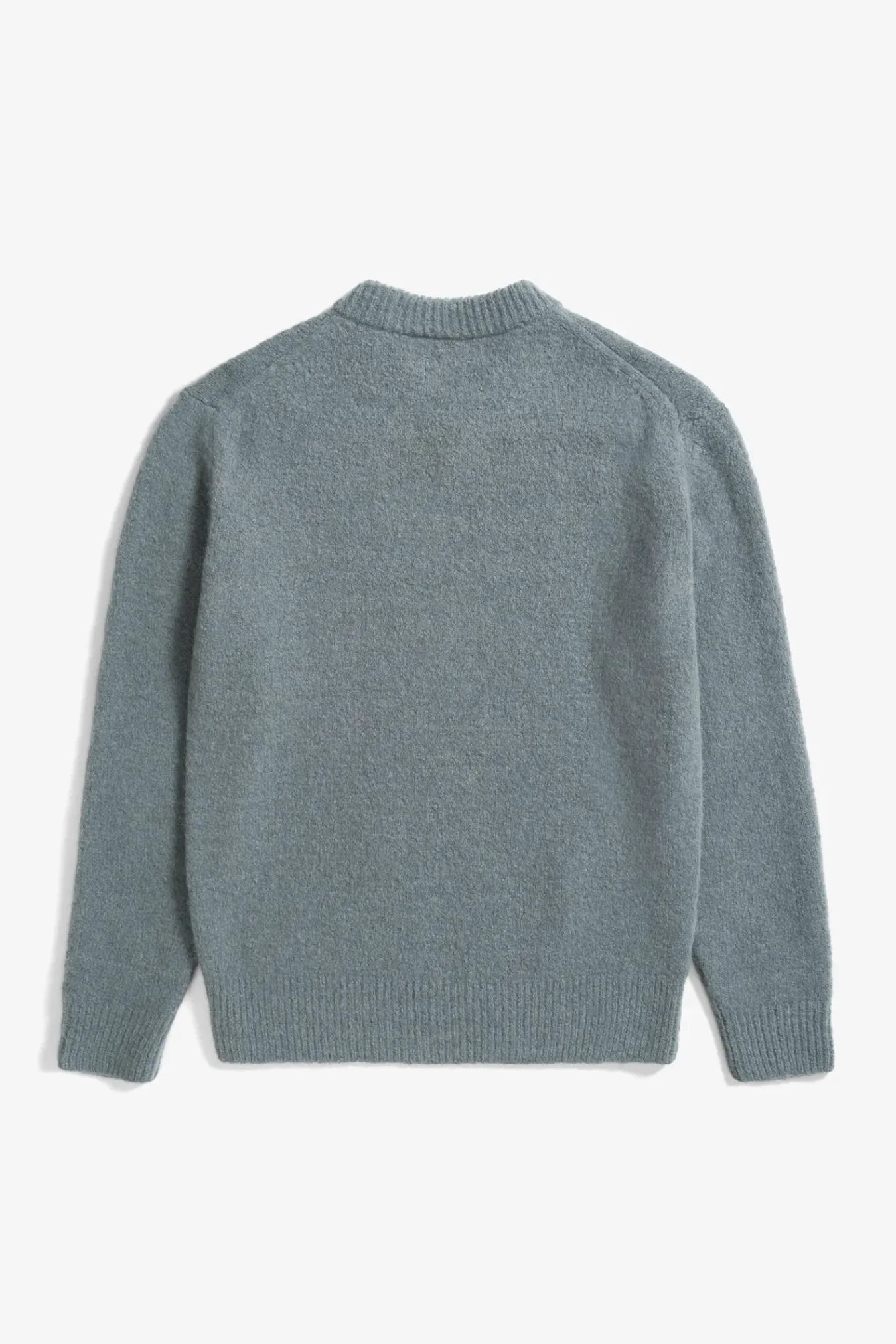 KNITWEAR^Norse Projects Rasmus Relaxed Brushed V-Neck Sweater Mouse Grey