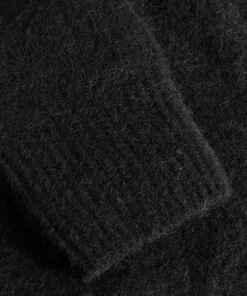 KNITWEAR^Norse Projects Rasmus Relaxed Brushed V-Neck Sweater Black
