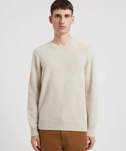 KNITWEAR^Norse Projects Sigfred Cashmere Sweater Ecru