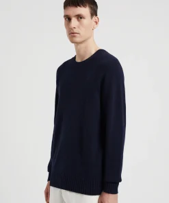 KNITWEAR^Norse Projects Sigfred Cashmere Sweater Dark Navy