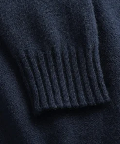 KNITWEAR^Norse Projects Sigfred Cashmere Sweater Dark Navy