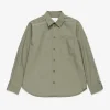 SHIRTING^Norse Projects Silas Tech Poplin Shirt Sediment Green