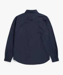 SHIRTING^Norse Projects Silas Tech Poplin Shirt Dark Navy