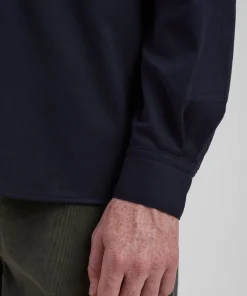 SHIRTING^Norse Projects Silas Tech Poplin Shirt Dark Navy