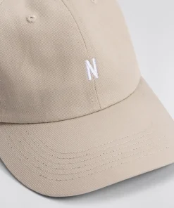 CAPS^Norse Projects Twill Sports Cap Marble white