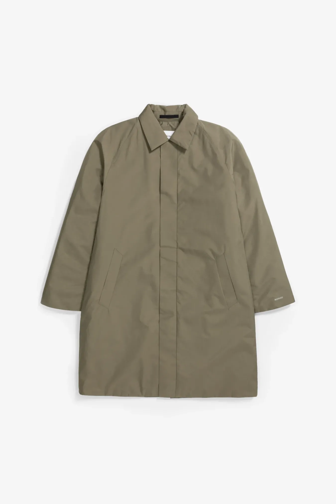 OUTERWEAR^Norse Projects Vargo Gore-Tex Windstopper Raglan Mac Sediment Green