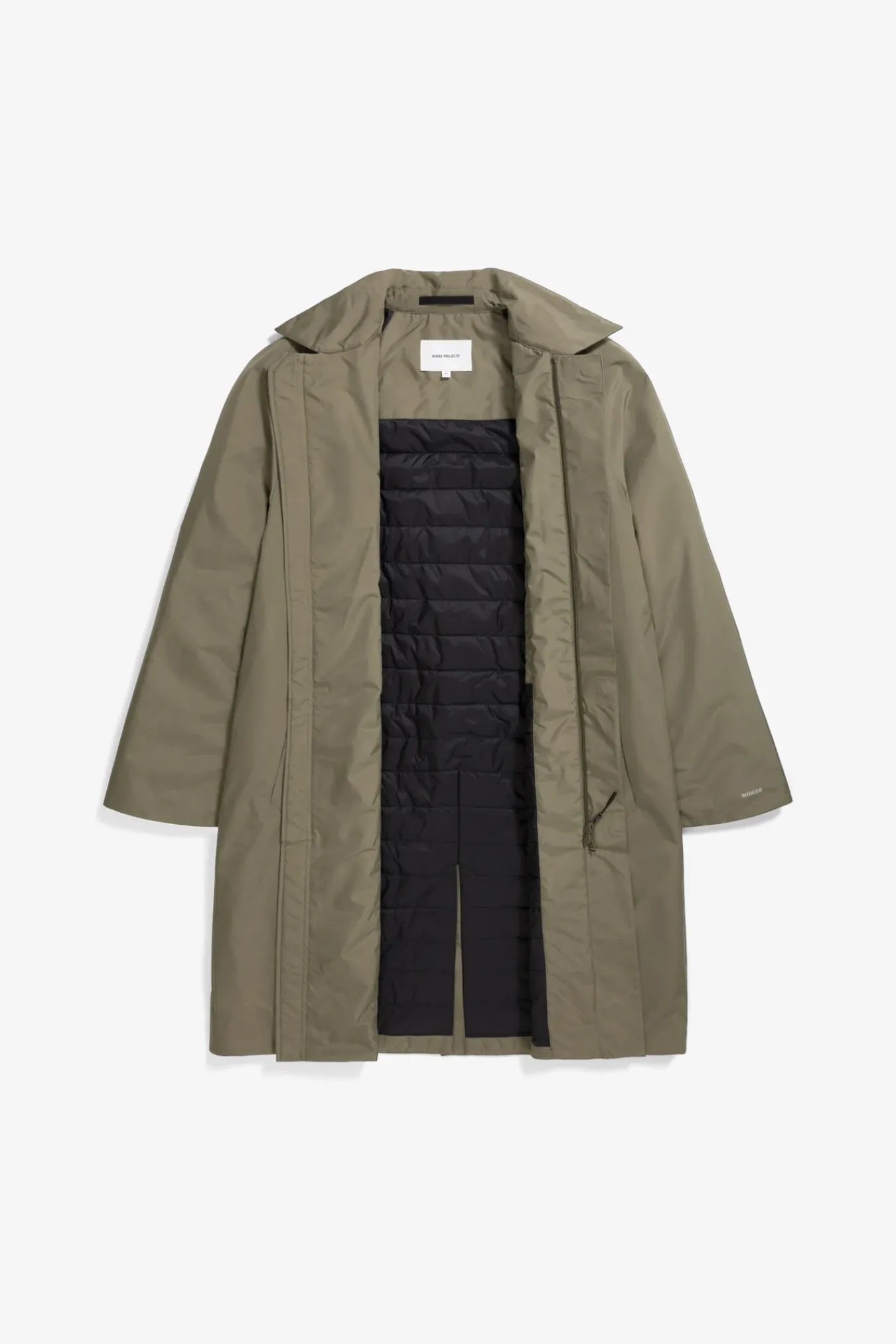 OUTERWEAR^Norse Projects Vargo Gore-Tex Windstopper Raglan Mac Sediment Green
