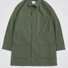 OUTERWEAR^Norse Projects Vargo Travel Light Raglan Mac Spruce Green