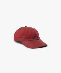 CAPS^Norse Projects Wax 6-Panel Cap Burgundy